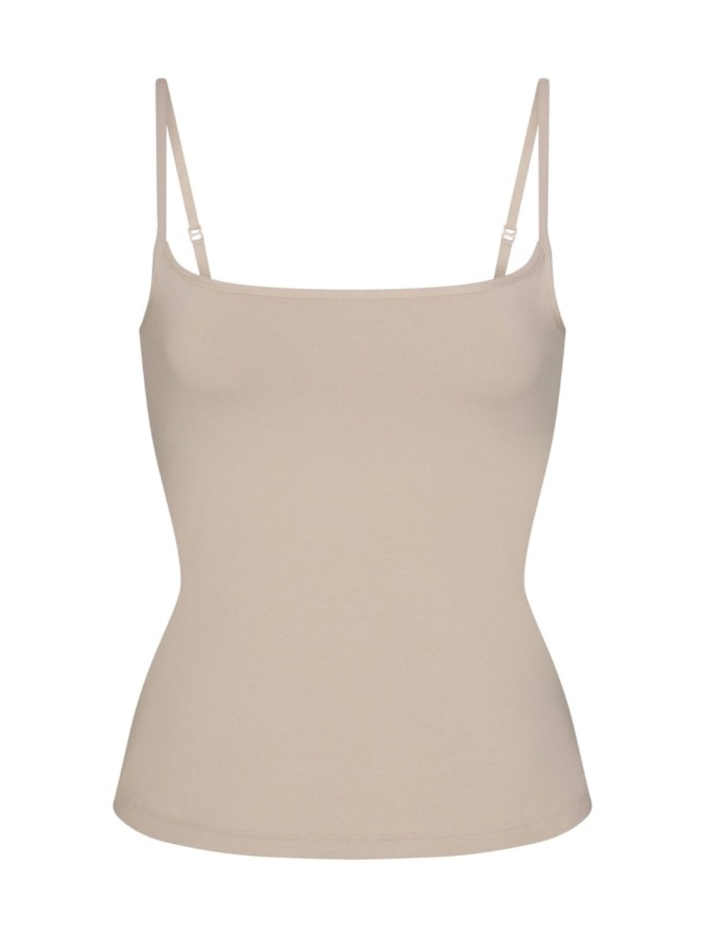 SKIMS Cotton Jersey Scoop Neck Cami Stone Medium Shelf Bra NWT